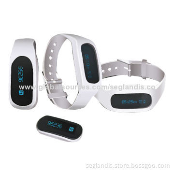 Bluetooth Bracelet Activity Monitors, 0.91-inch OLED Display, Rechargeable Lithium Polymer Battery